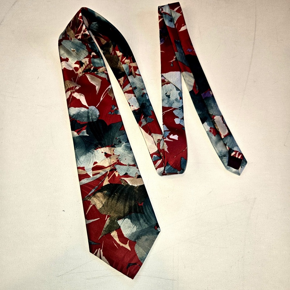 Younkers Vintage Tropical Floral Print Mens Necktie‎